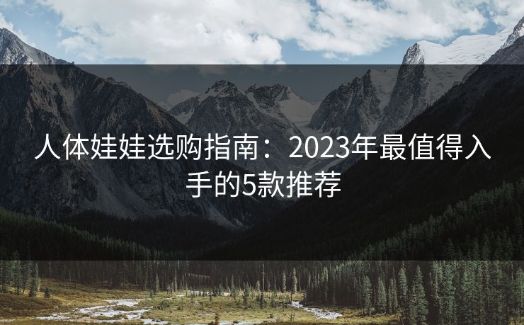 人体娃娃选购指南：2023年最值得入手的5款推荐  第1张